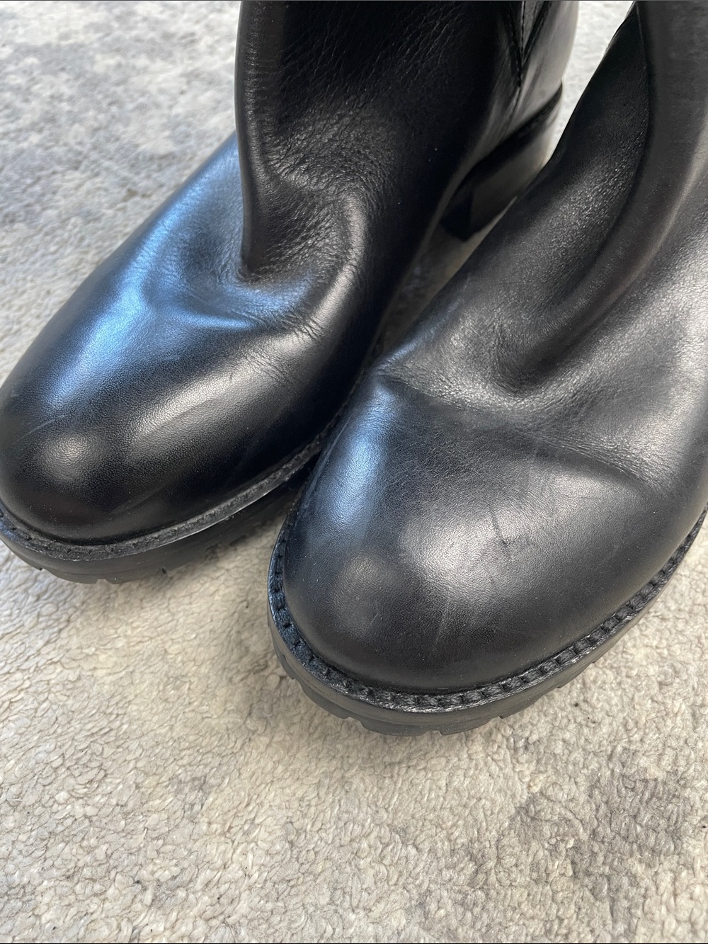 Marc by Marc Jacobs Easy Rider Over The Knee Boots Black Leather Sz 40 - Picture 11 of 16